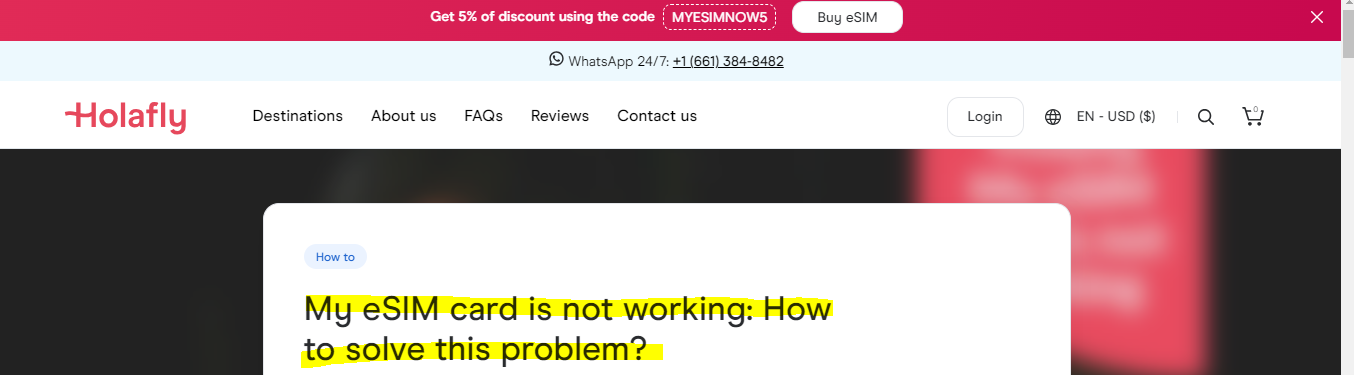 How To Fix Holafly Esim Not Working Or Esim Stuck On Activating