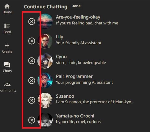 Character.AI Chat Delete