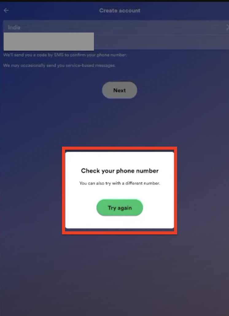 How To Fix The “Check Your Phone Number” Error On Spotify - NetworkBuildz