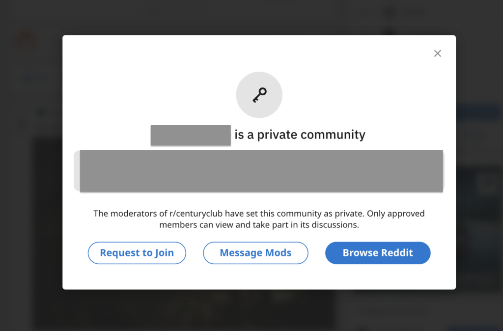 Reddit Private Community Error