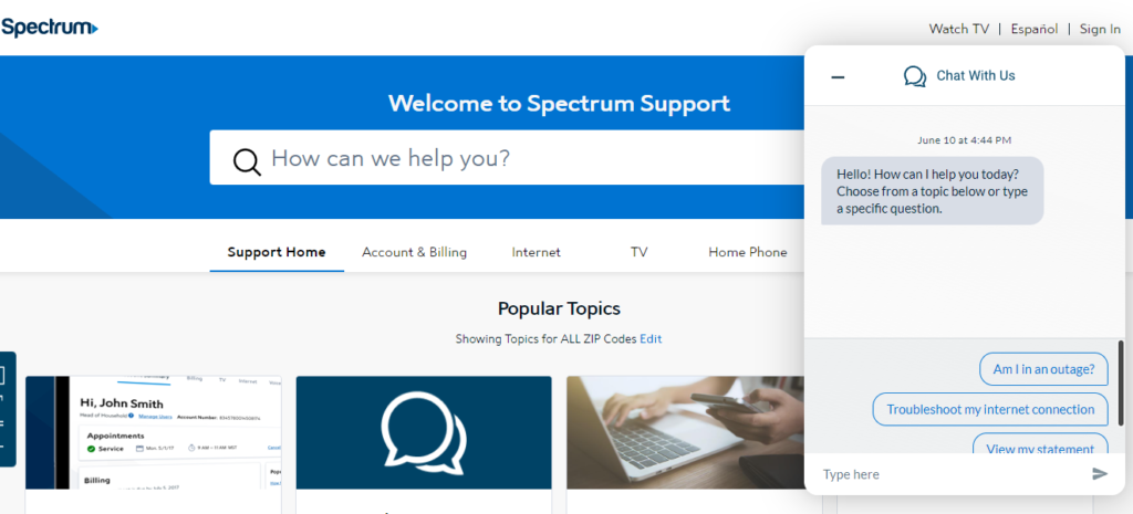 Spectrum Support