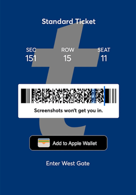Ticketmaster Mobile Tickets Have No Barcode 
