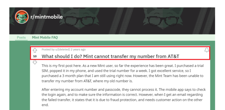 mint mobile number transfer not working t mobile