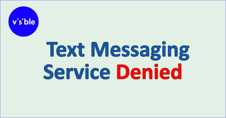 text messaging service has been denied iphone