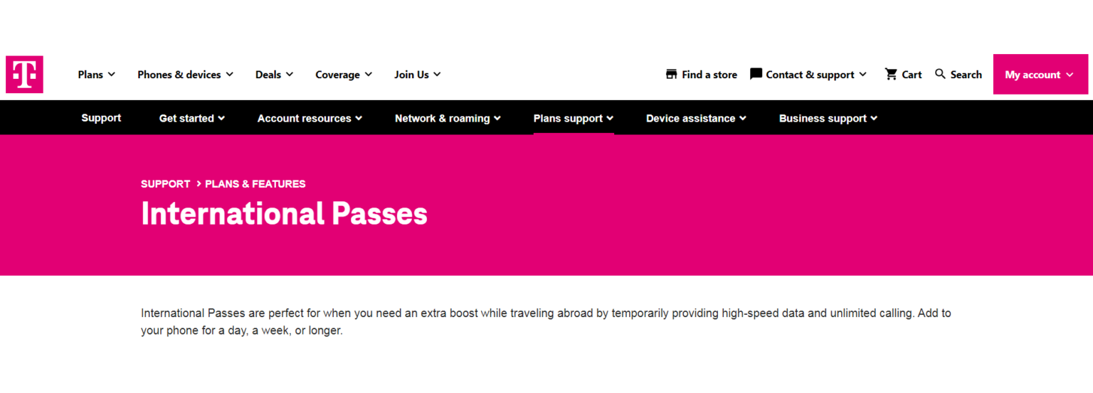 How To Activate TMobile International Pass NetworkBuildz