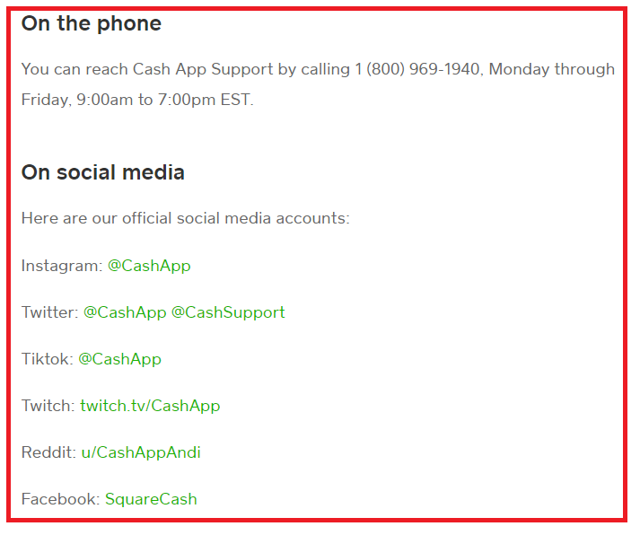 Conatct Cash App Support to fix Network error