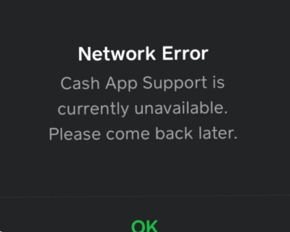 Fix Cash App Network Error