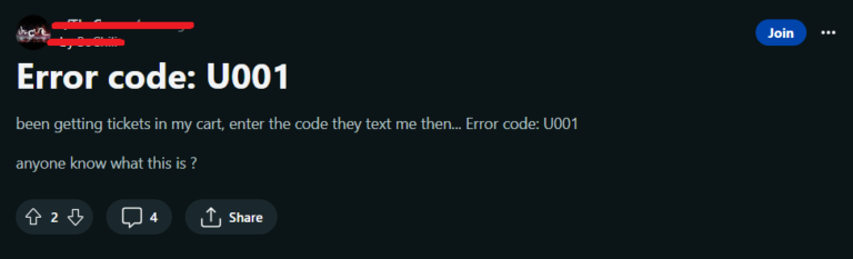 How To Fix Ticketmaster Error Code U001 - NetworkBuildz