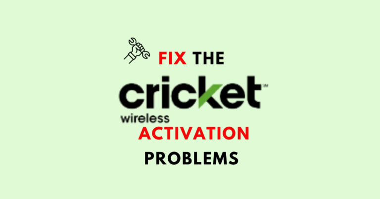 Fix The Cricket Wireless Activation Problems