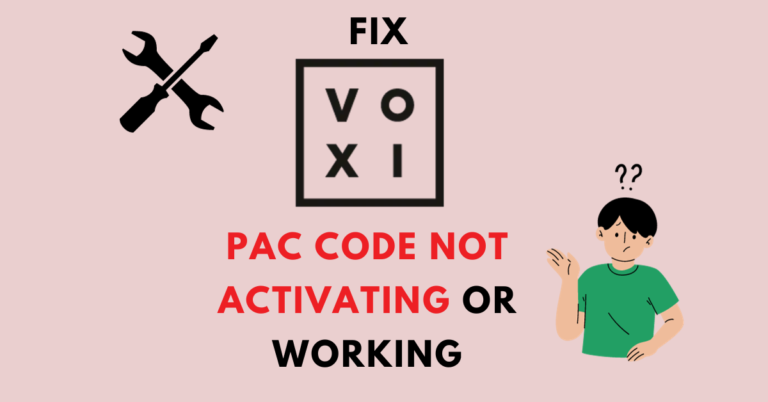 Fix VOXI PAC Code Not Activating Or Working