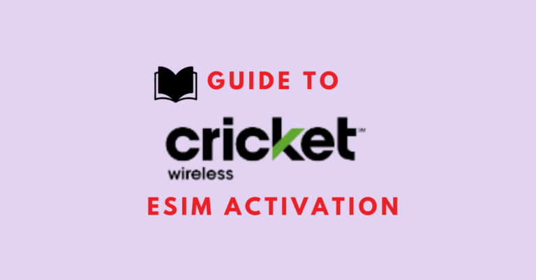 Guide To Cricket Wireless eSIM Activation