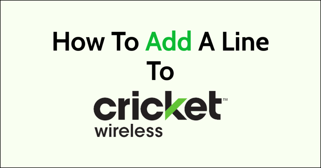 How To Add A Line To Your Cricket Wireless Account NetworkBuildz