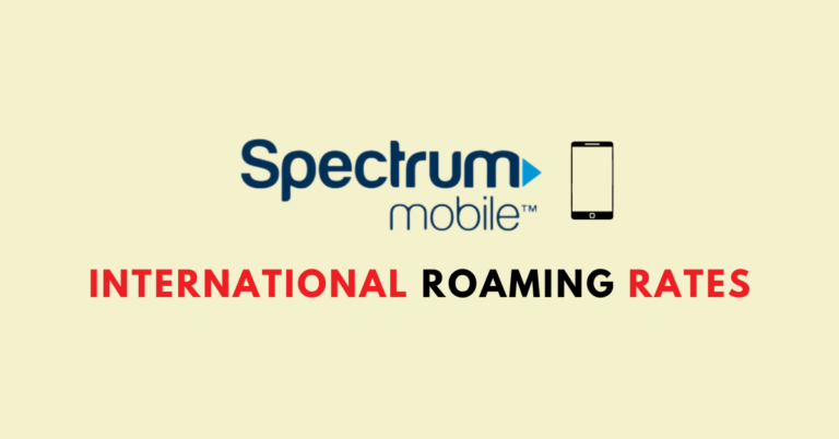 Spectrum Mobile International Roaming Rates