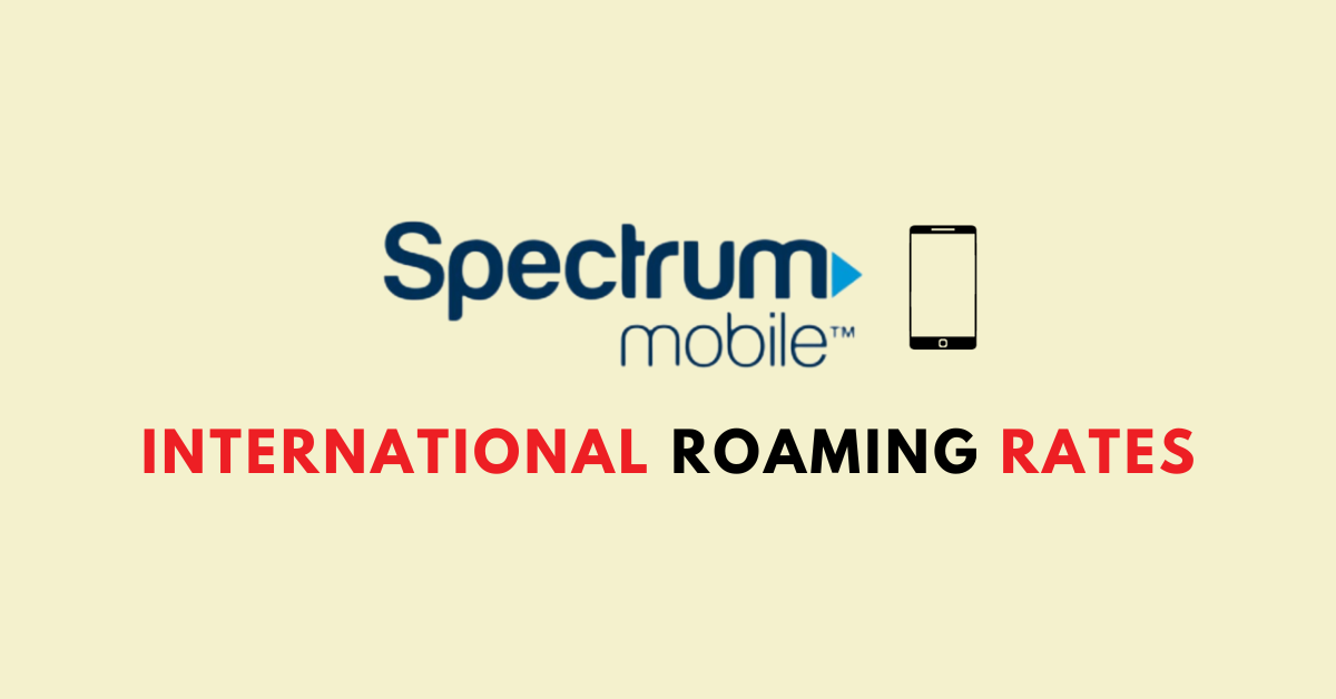 spectrum mobile travel international
