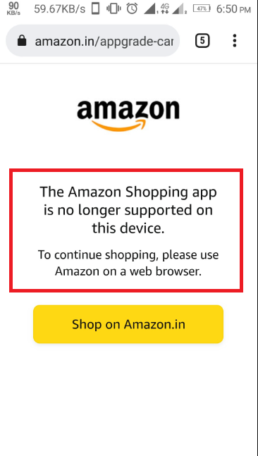 Fix The Amazon App is No Longer Supported on Tablet