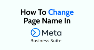 how to change fb page name in meta business suite