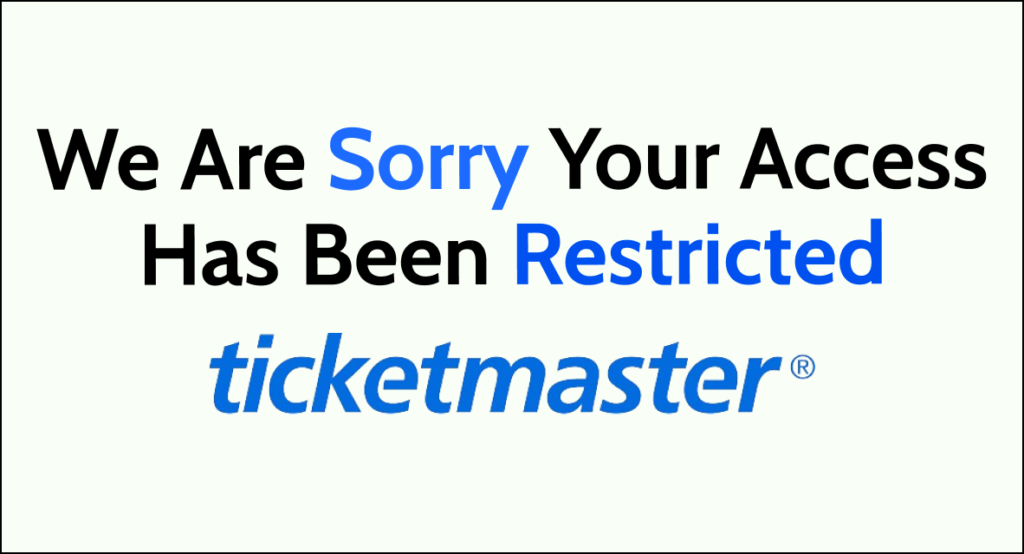 How To Fix “We Are Sorry Your Access Has Been Restricted” On