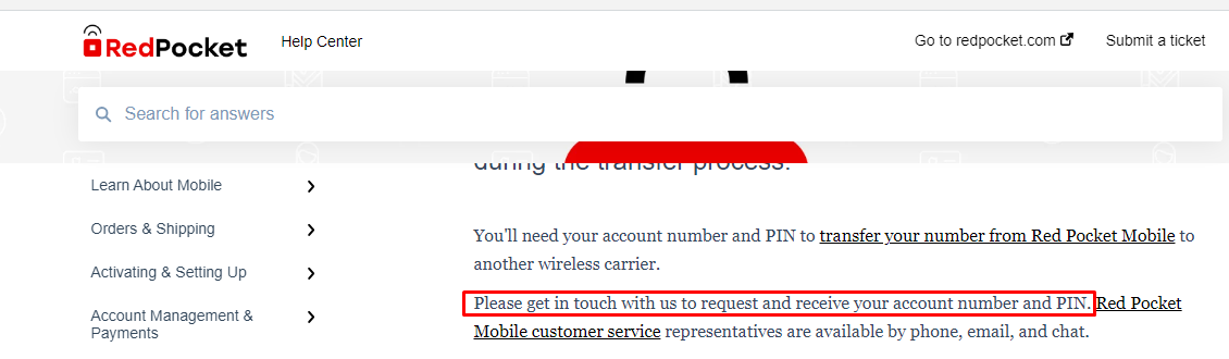 How To Get Red Pocket Account Number And Pin - NetworkBuildz