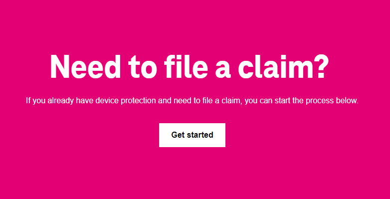 file a claim with T-Mobile to get your phone screen repaired