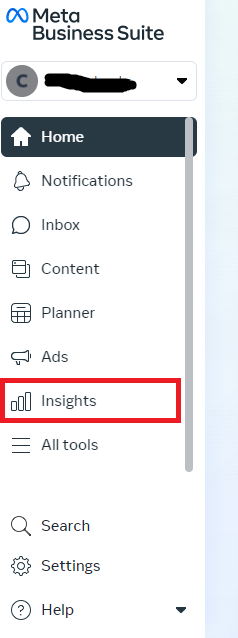 go to Insights in Meta Business Suite to monitor your page after a name change