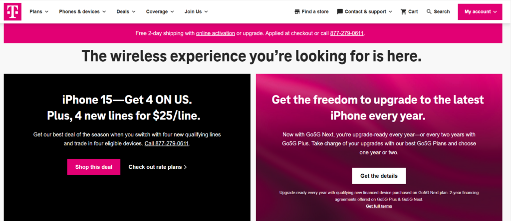 go to t-mobile website to track your phone online