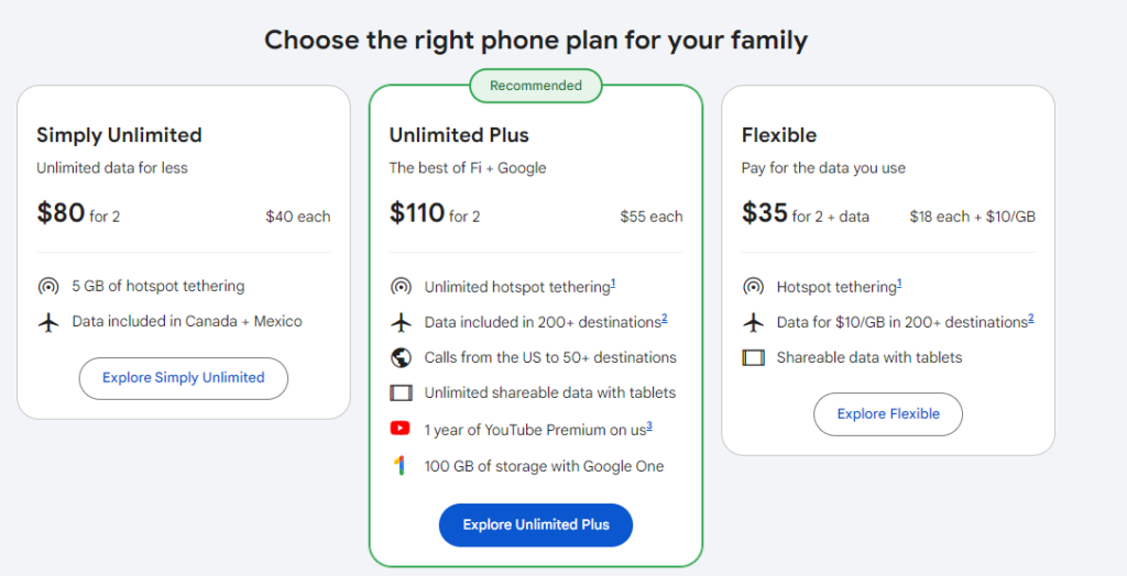 Billing and Payment for Taxes and Fees In Google Fi