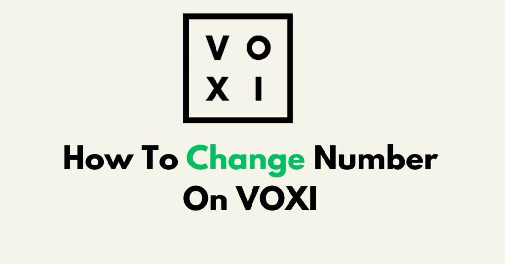 how to change number from lebara to voxi