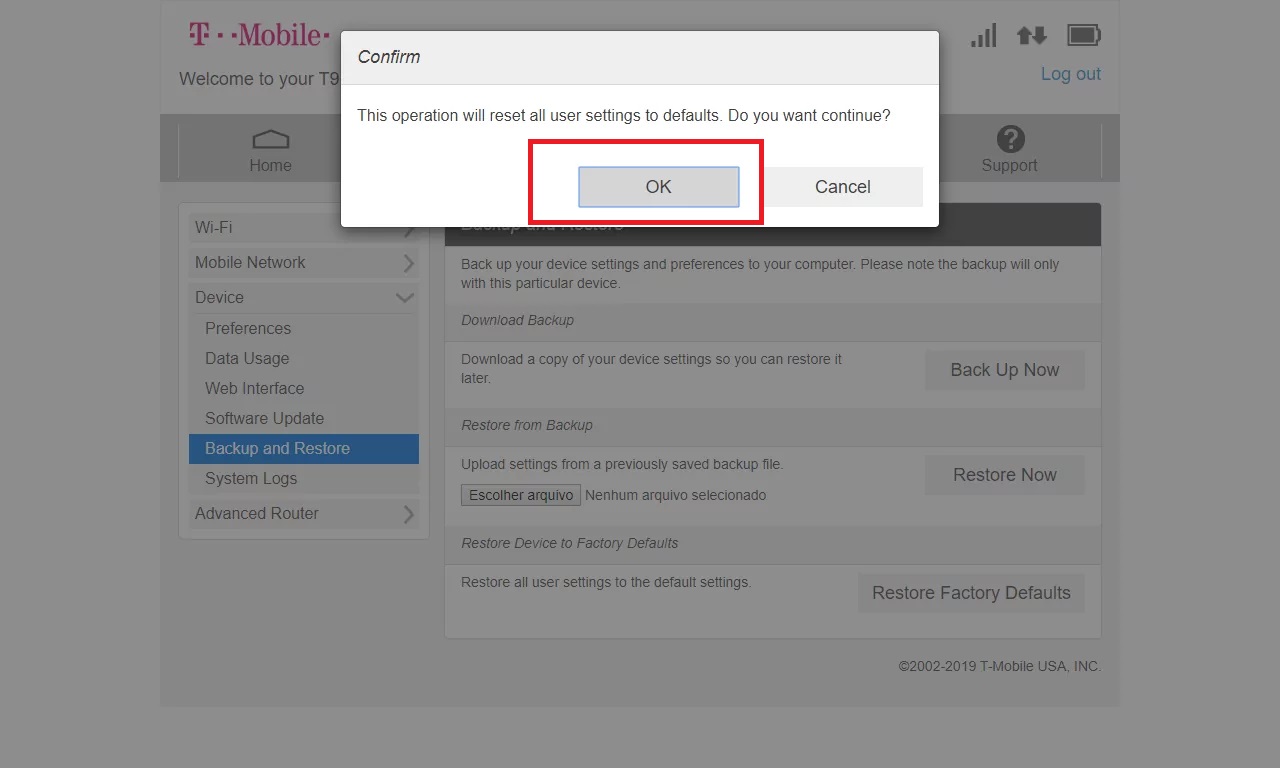 How To Do TMobile Franklin T9 Hotspot Reset NetworkBuildz