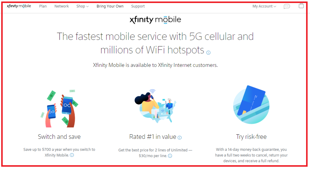 What are Xfinity Mobile Taxes and Fees