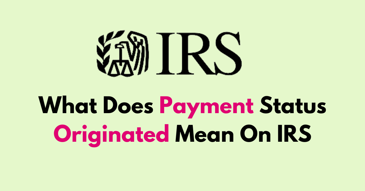What Does Payment Status Originated Mean On IRS NetworkBuildz