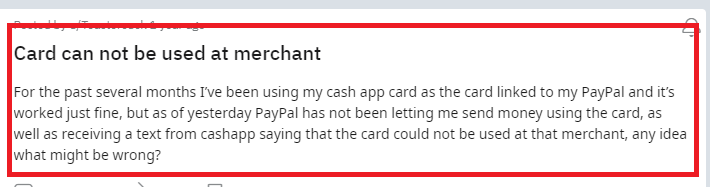 Cash App Card Cannot Be Used At This Merchant
