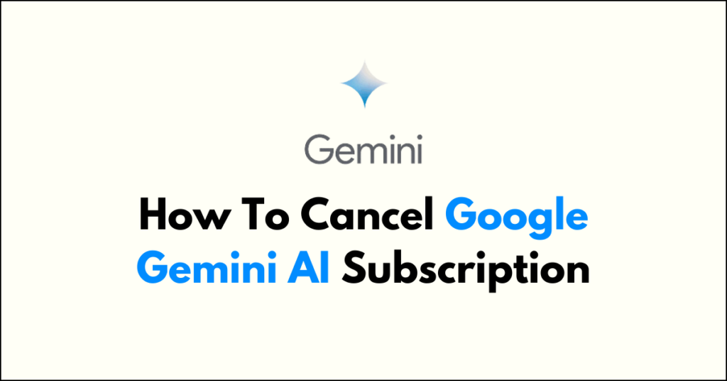 How To Cancel Google Gemini Ai Subscription Networkbuildz
