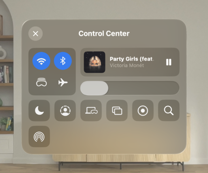 Restart Your Device to fix Control Center Not Showing On Apple Vision Pro